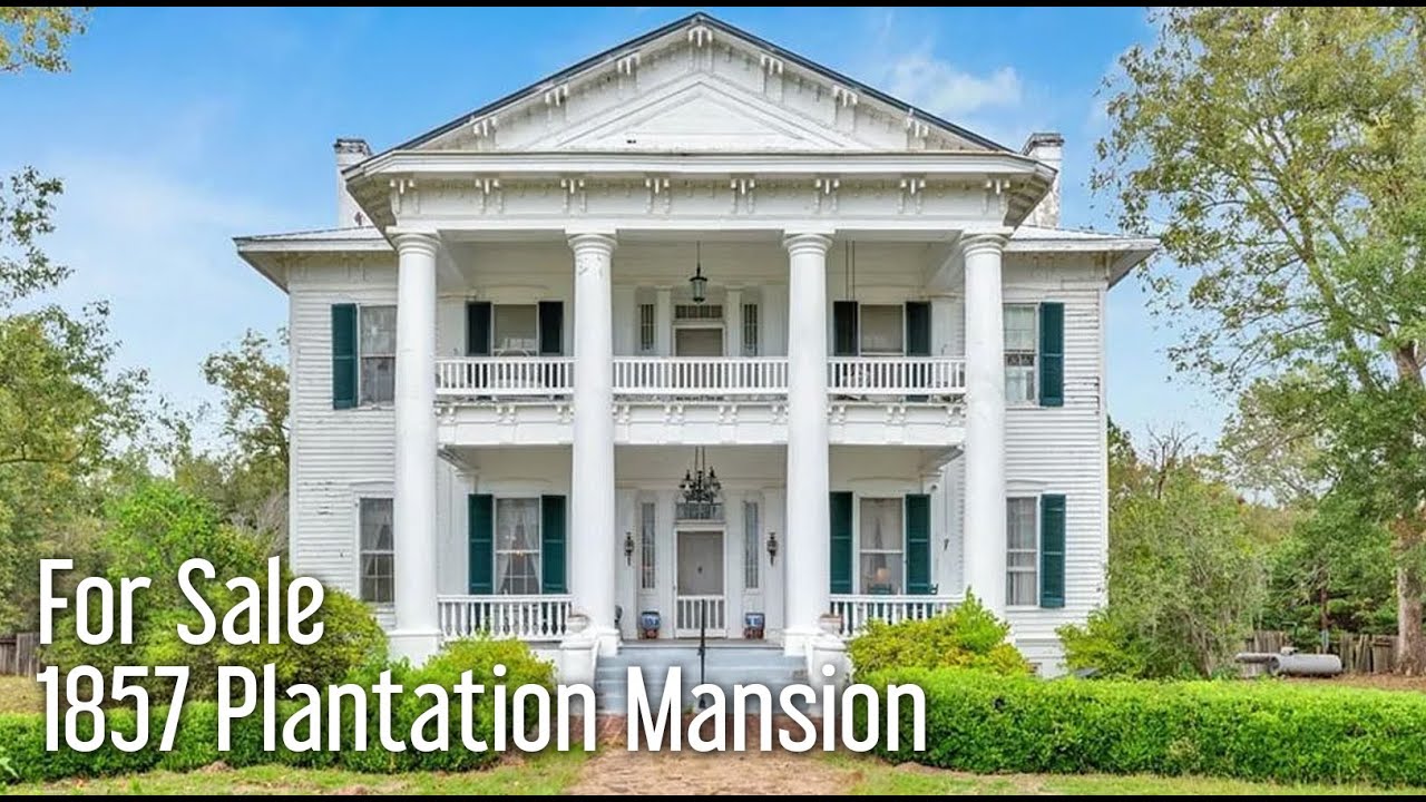 PLANTATION  MANSION CIRCA 1857 WITH 100 ACRES FOR SALE