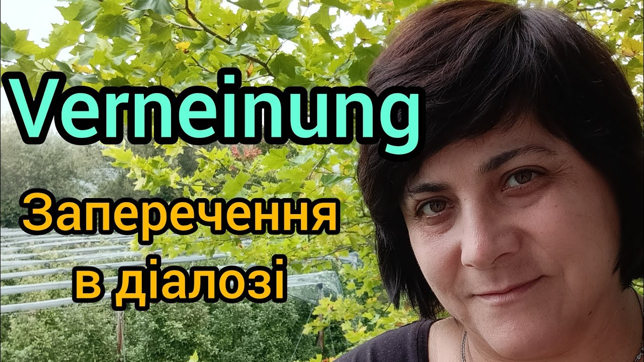🤐 VerNEINung - заперечення, як частина діалогу на В1.