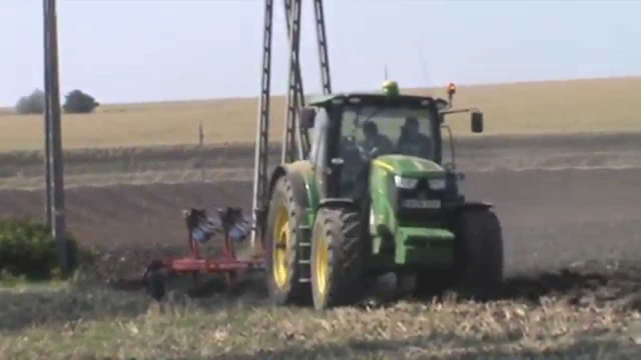 John Deere 6190R szántás 2015