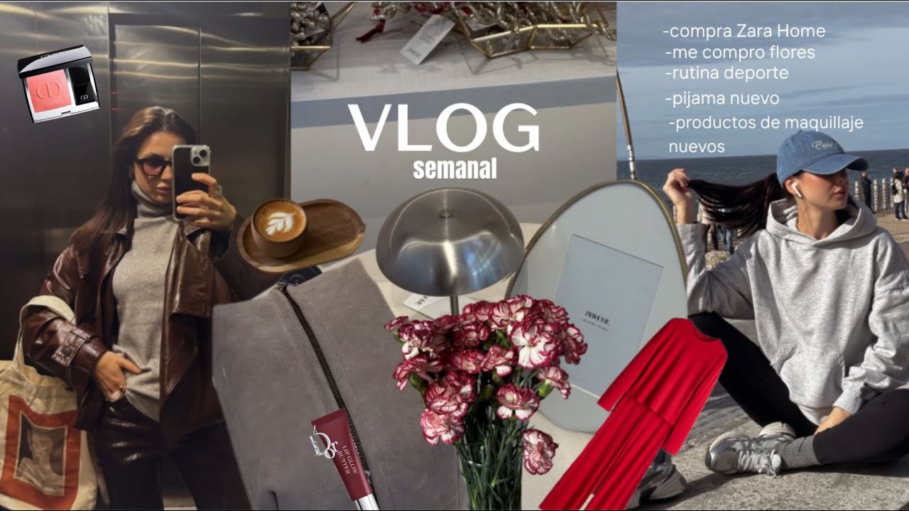 9. VLOG | compra Zara Home | miedo a grabar |  maquillaje nuevo |charlas| rutina de deporte | y más.