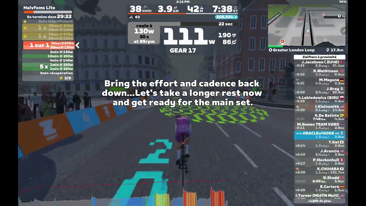 ZWIFT #134 HALVFEMS LITE