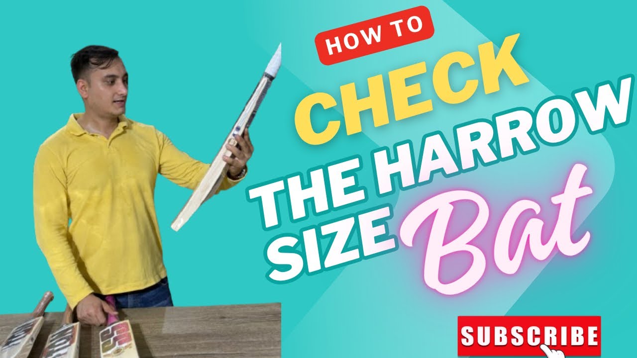 How to Check the Harrow size bat , #asiacup #viral #cricketbat #journey #bcci #video #reels #usa 