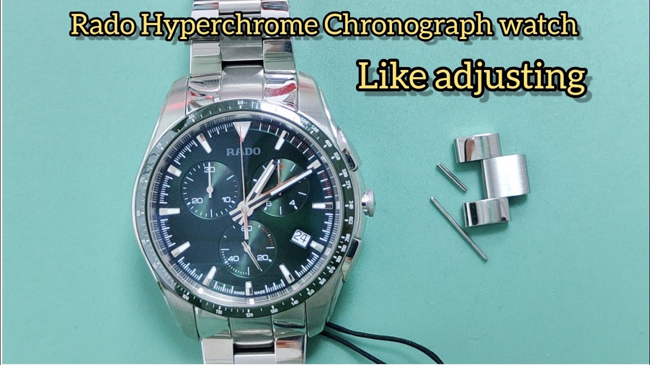 Rado Hyperchrome Chronograph watch bracelet link adjusting Ref. 312.0259.3