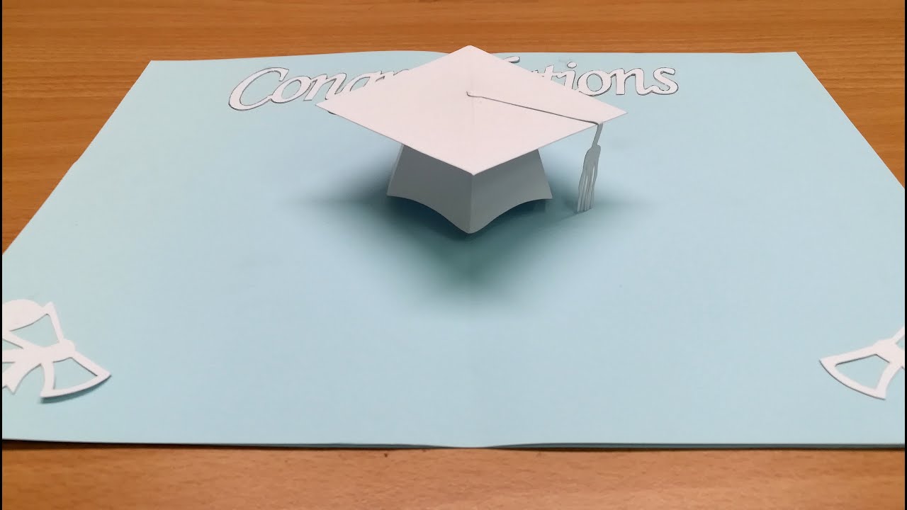 3d Graduation card｜pop up card｜Paper craft art｜Paper cutting｜Kirigami｜3d畢業卡片