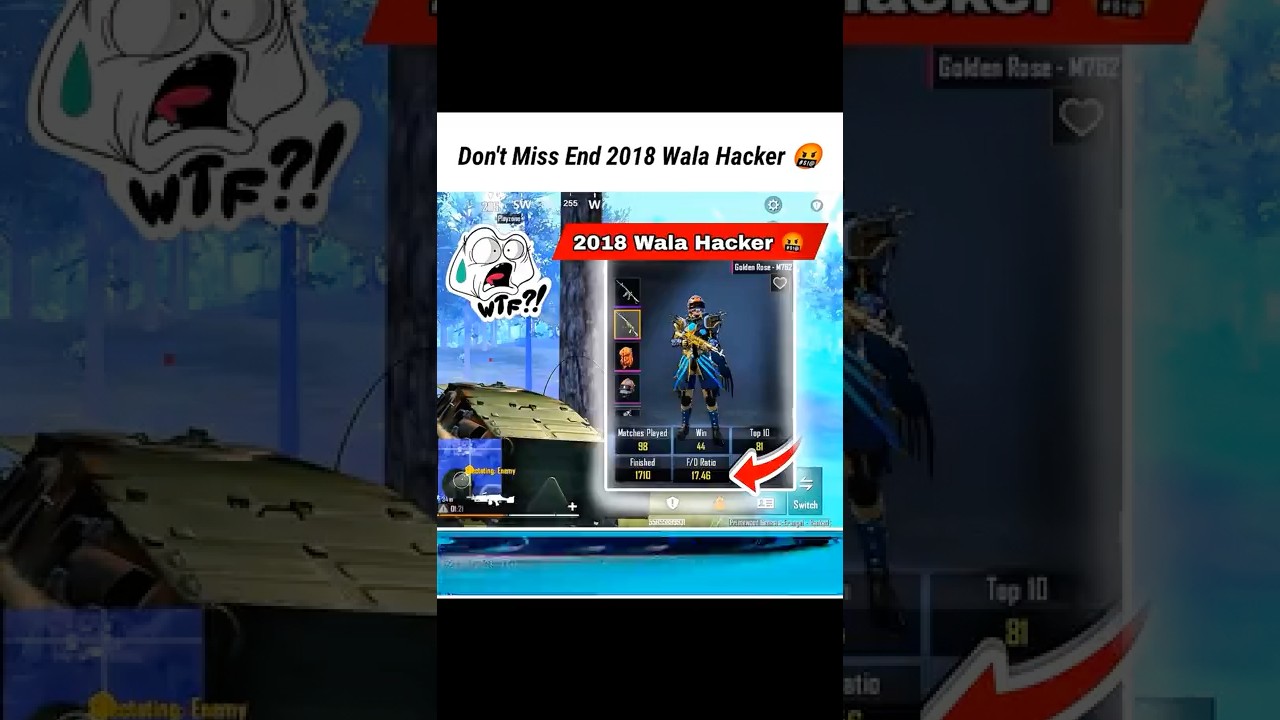 Solo Rank Push 🔥 Don't Miss End 2018 Wala Hacker 🤬 #solorank #bgmishorts