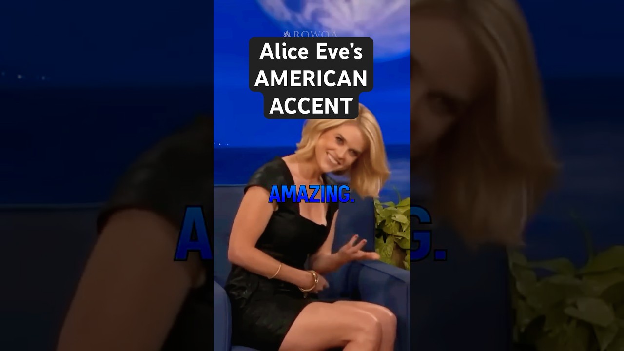 Alice Eve Shows Off American Accent