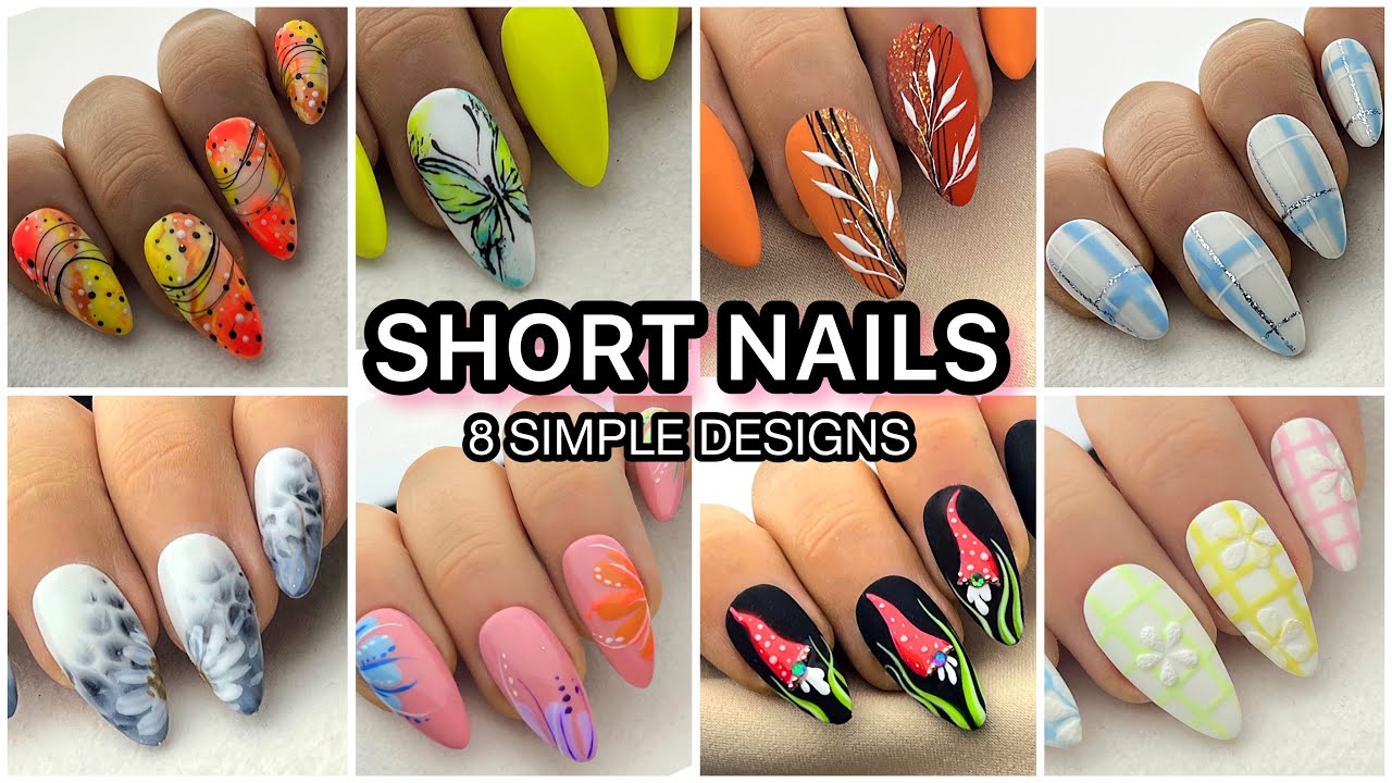 8 Nail Designs 2026 | How to do marble nails with blooming gel | New Easy Nail Art Designs 