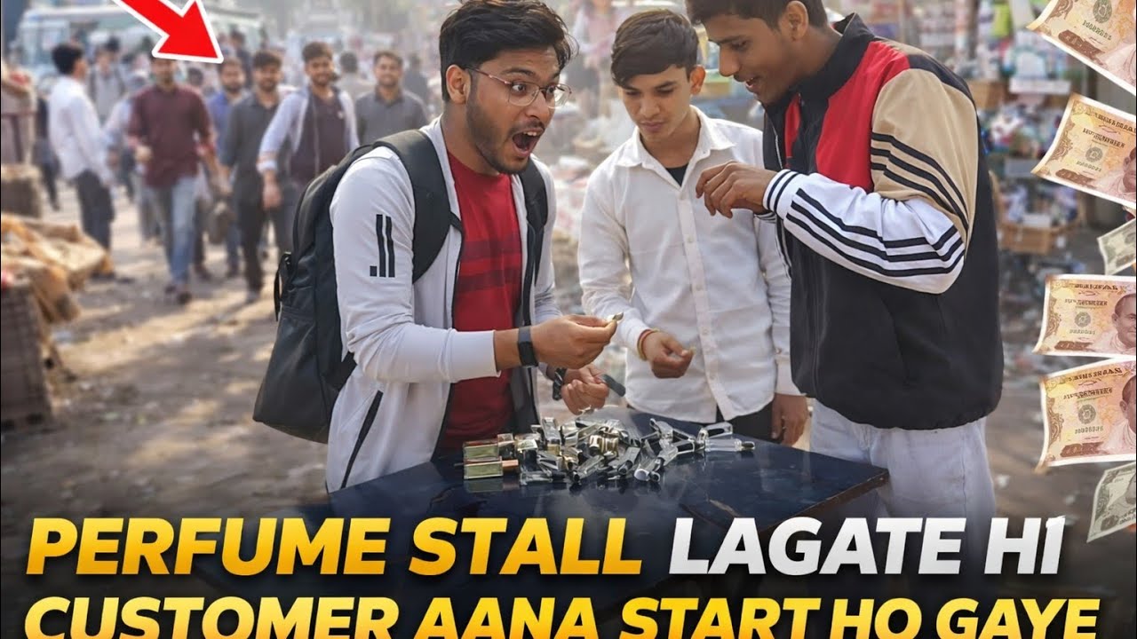 Perfume Stall Lagate Hi Customer Aana Start Ho Gaye 😱🔥 | Ground Reality @Thechallengeduo17 