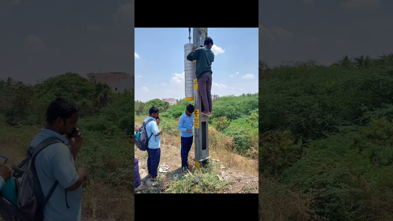 How to measure OHE mast leaning //Railway works//TRD//OHE
