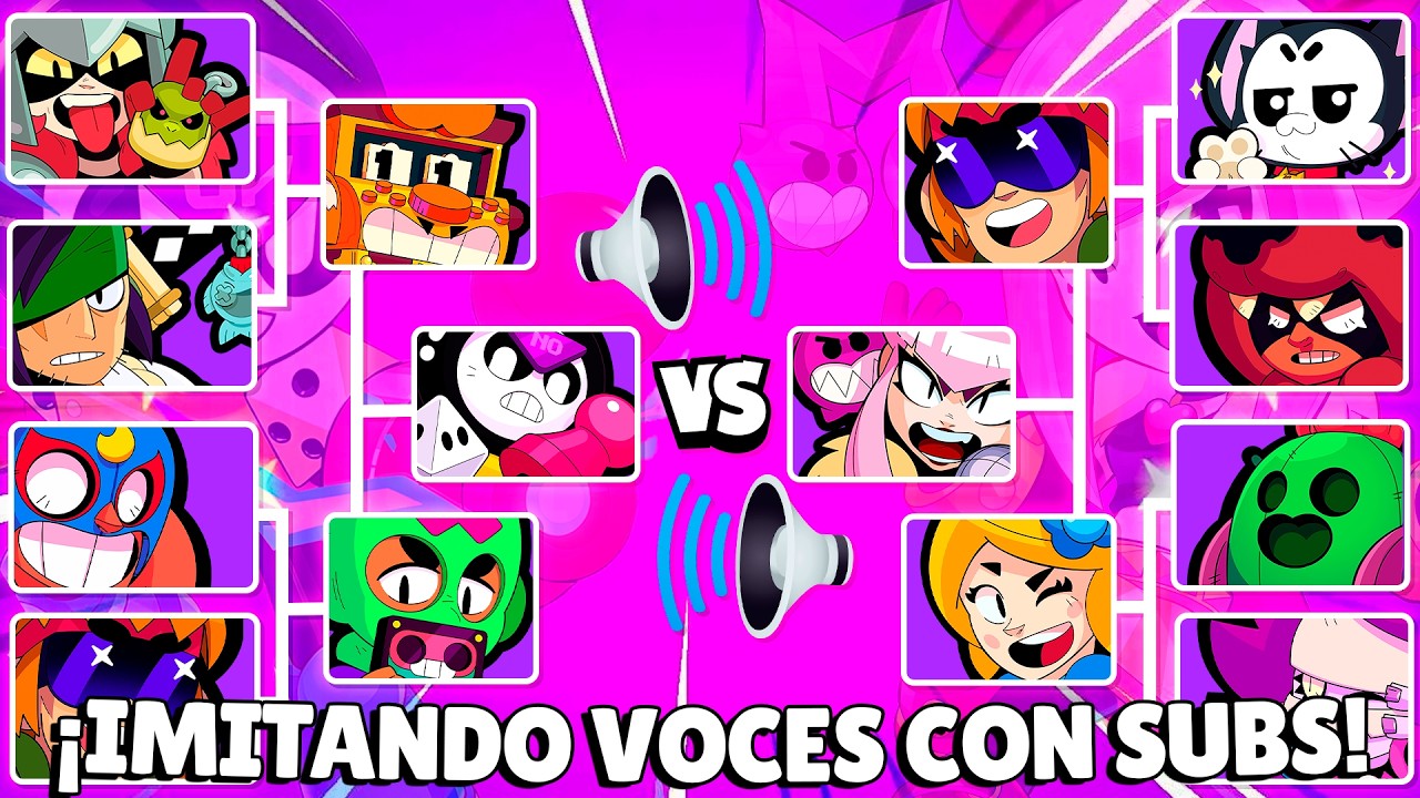 🤩🎤 HICE UN TORNEO DE *IMITACI&Oacute;N DE VOZ* PARA VER QUIEN ES EL MEJOR IMITANDO EN BRAWL STARS