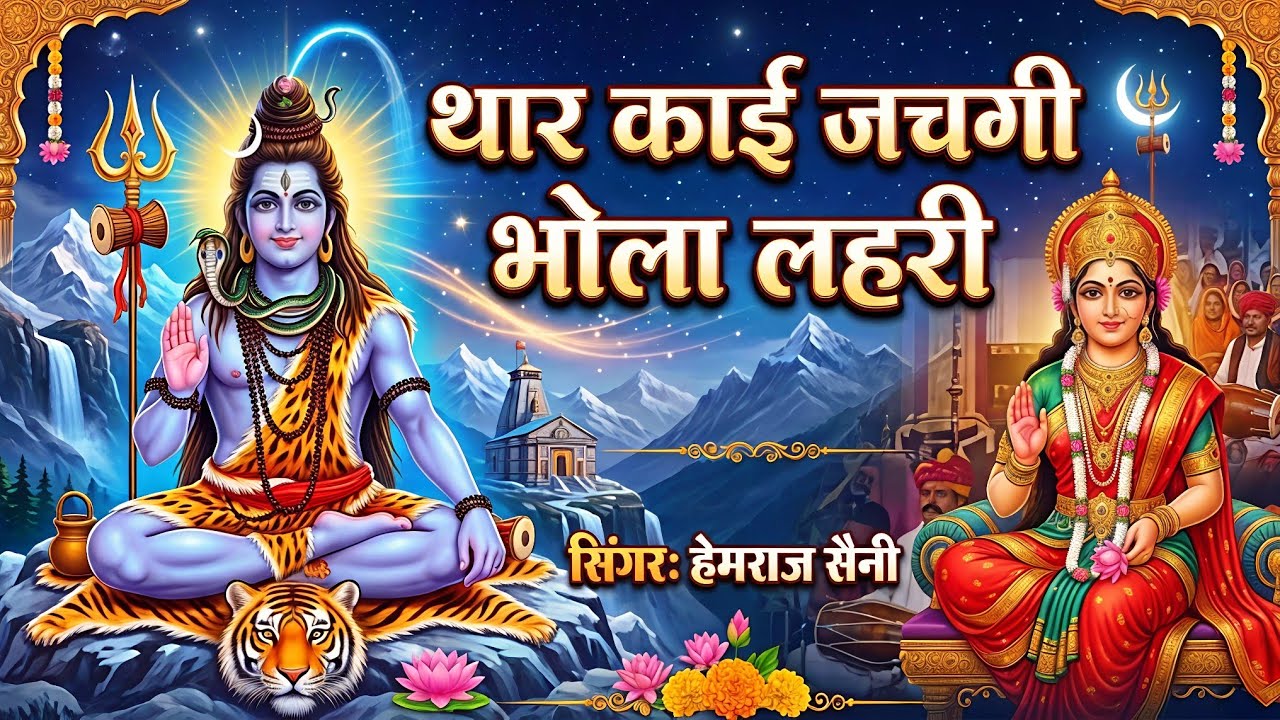 सोमवार#चमत्कारी शिव भजन //थार काई जचगी भोला लहरी|| #hemrajsainimalarnadungarsong2026