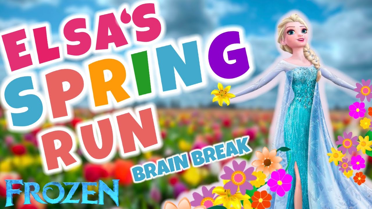 Spring Frozen Run | Frozen Brain Break | Exercise for Kids
