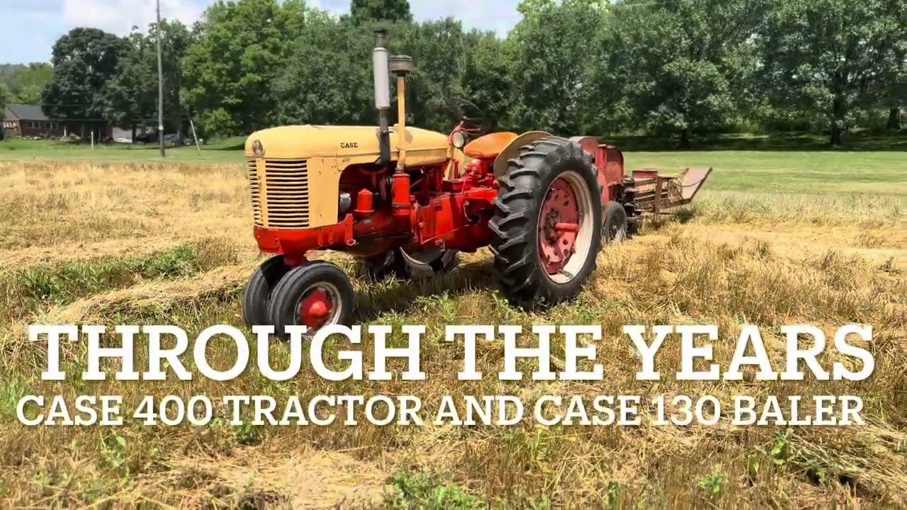 CASE 400 and VAC TRACTORS with CASE 130 BALER
