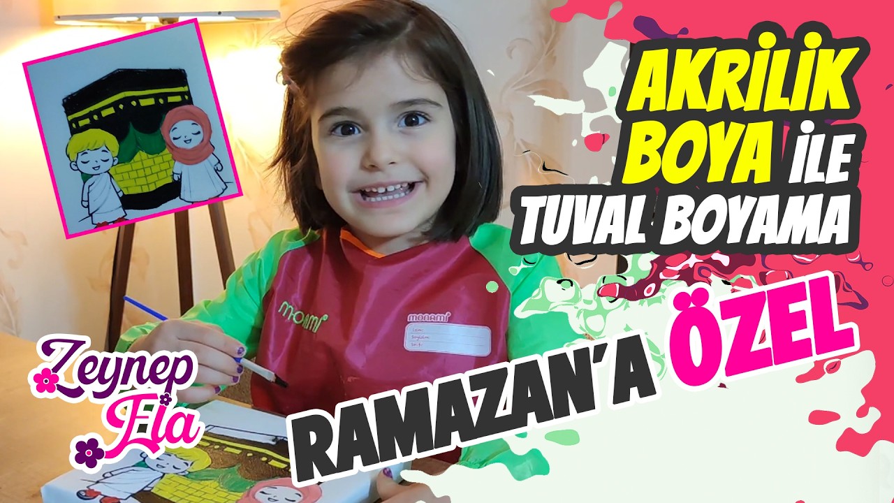 ANNEMLE TUVAL BOYAMA YAPTIK! #tuval #2026ramazan #tuvalboyama #akrilikboyama #boyama #kabe