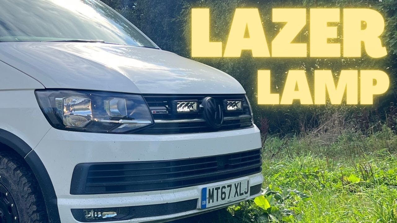 Установка лазерных ламп на решетку радиатора VW Transporter 4motion. Сборка SWAMPER.