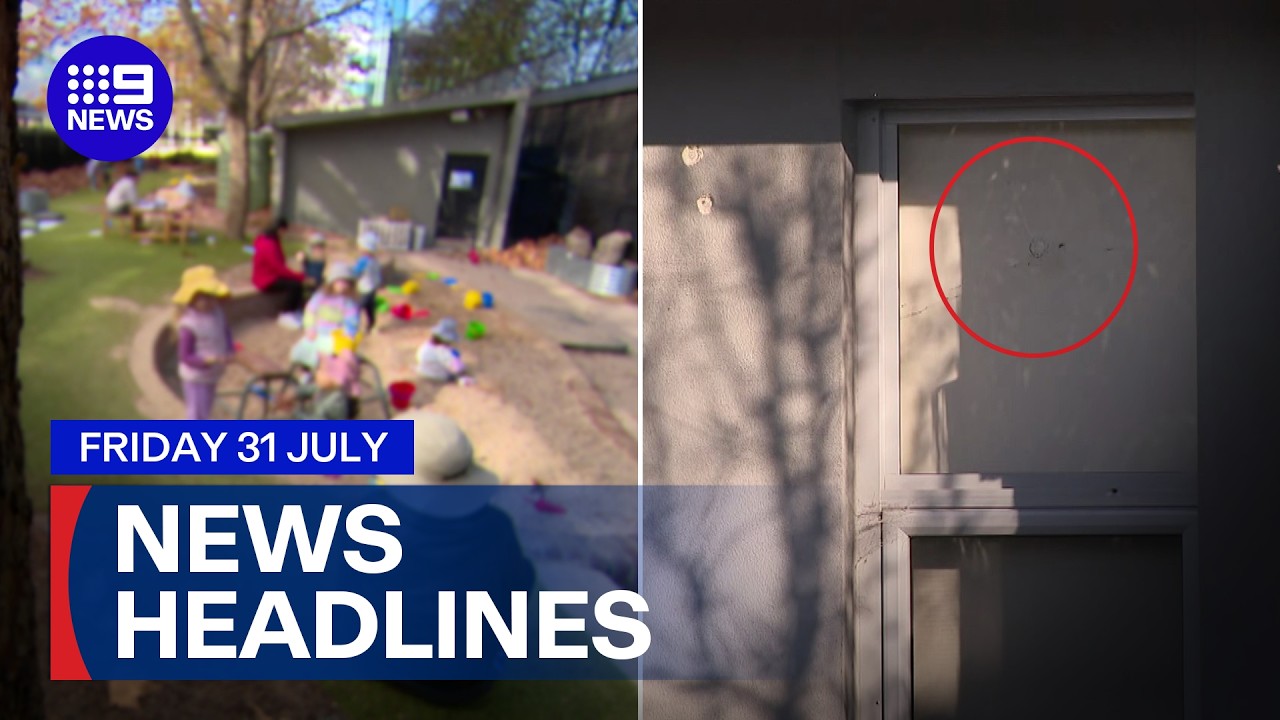 Childcare safety crackdown; Shots fired into Melbourne home | 9 News Australia