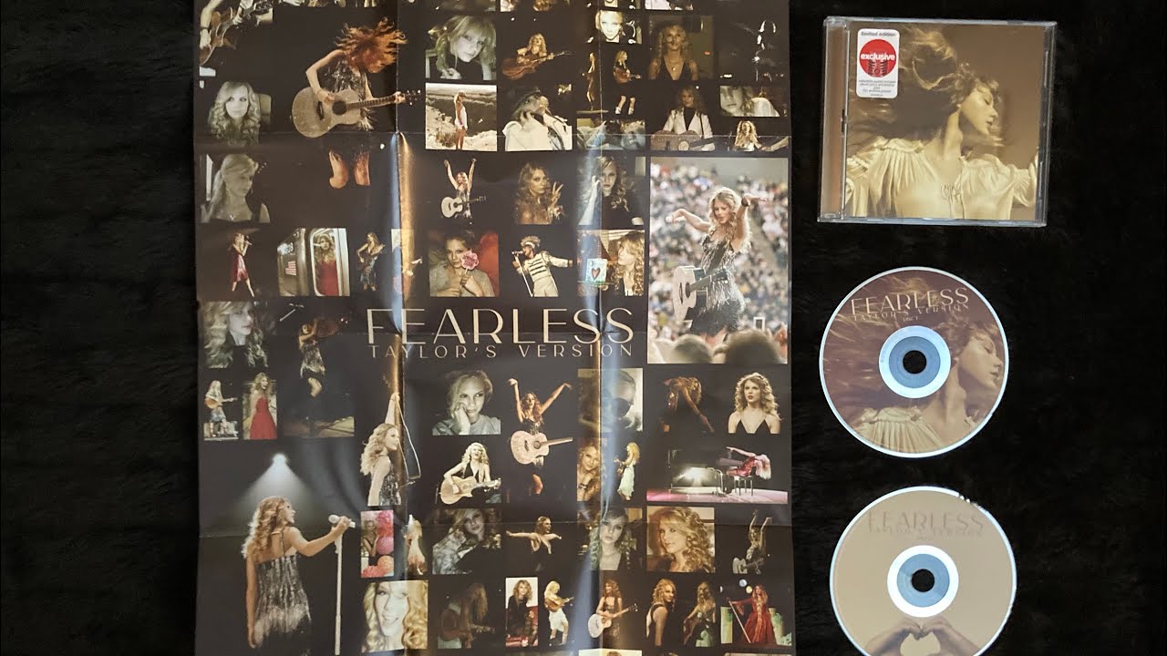taylor swift - fearless (taylor’s version) (target exclusive cd unboxing)