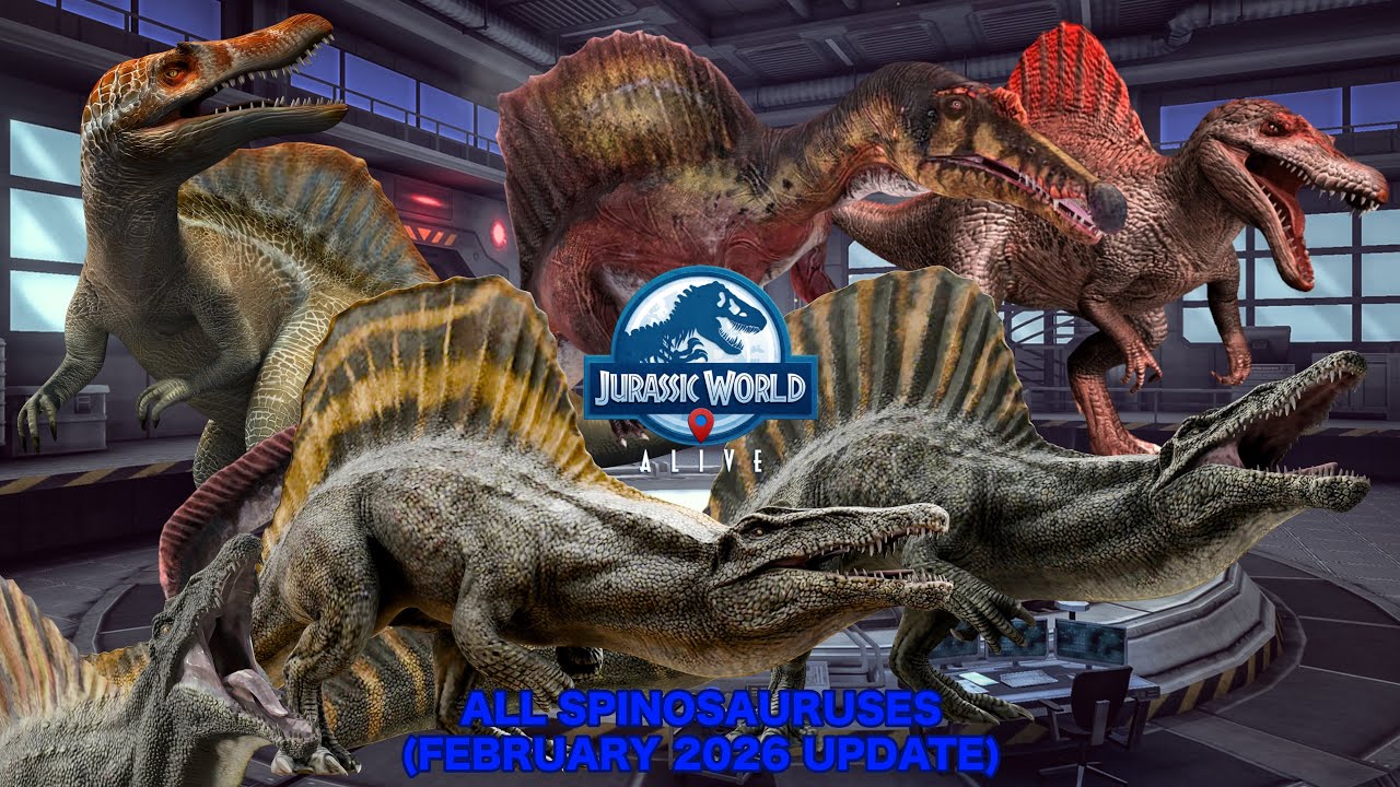 All Spinosauruses (February 2026 Update) - Jurassic World Alive