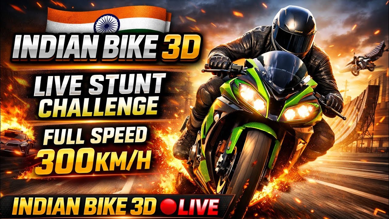 AP_Gaming is live Indian bike driving 3d live 😅