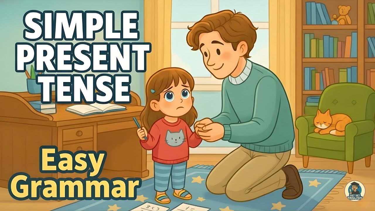 Learn English Grammar | Easy Simple Present Tense for Beginners 📚@GetSetEnglish