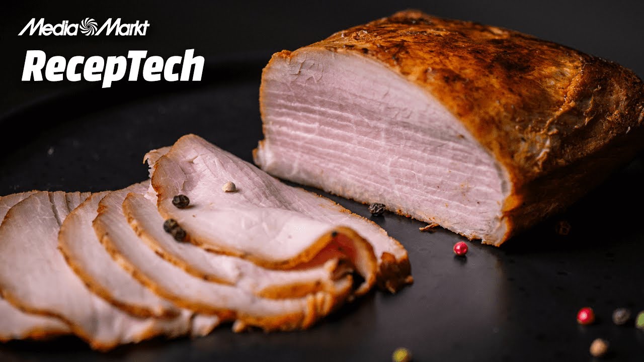 Szaftos, omlós, sült kérges sous vide karaj sonka | RecepTech