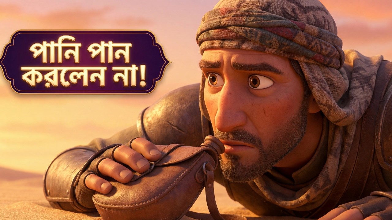 ইয়ারমুকের যুদ্ধে ৩ জন সাহাবীর পানি না পান করার সেই করুণ কাহিনী | সত্য ঘটনা | bangla cartoon