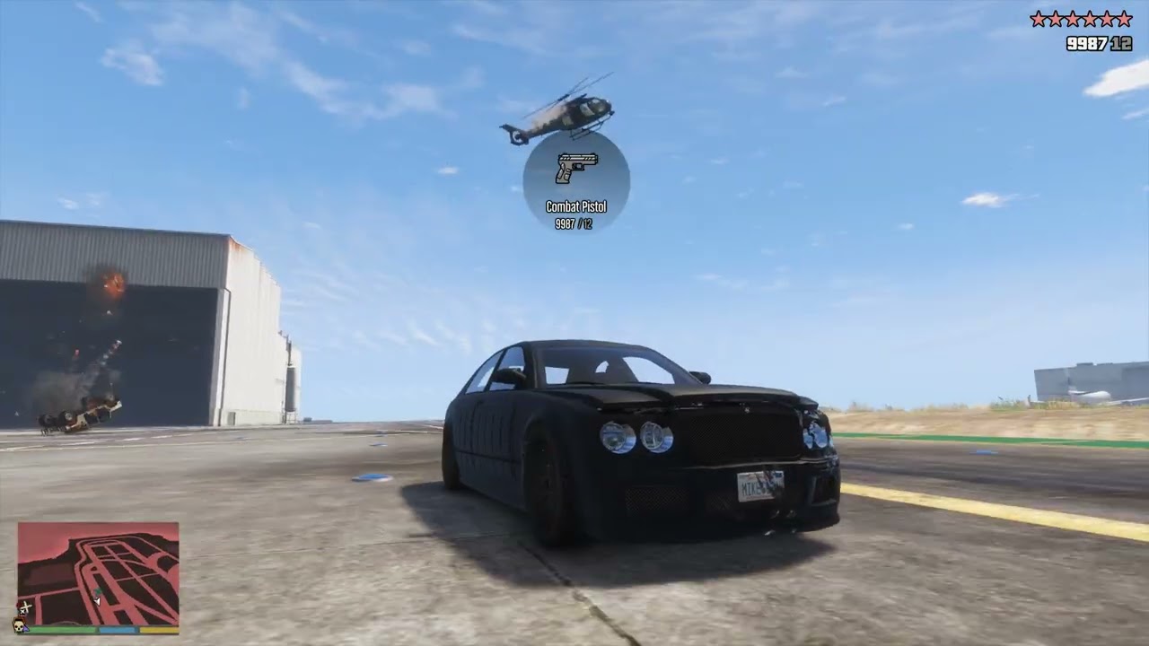 GTA 5 - Airport Epic Shootout + Ten Star Escape