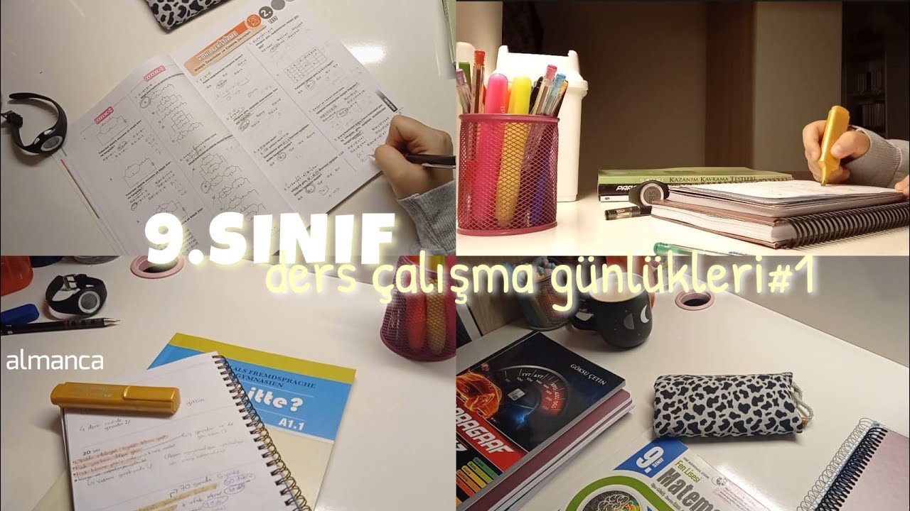 lisenin ilk videosu! | dersler yeniden 🔫 | 9.sınıf ders çalışma günlükleri#1 ✨