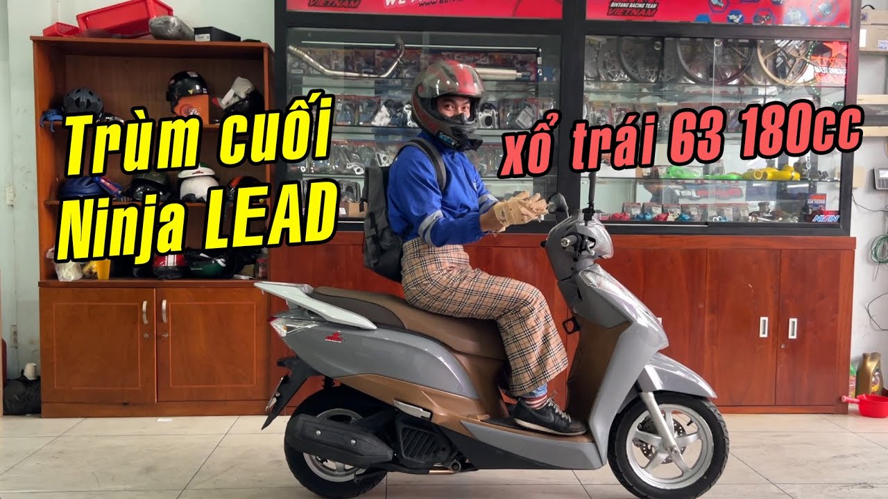 AnLA giả gái test ride bạo lực Ninja LEAD xổ trái 63zz