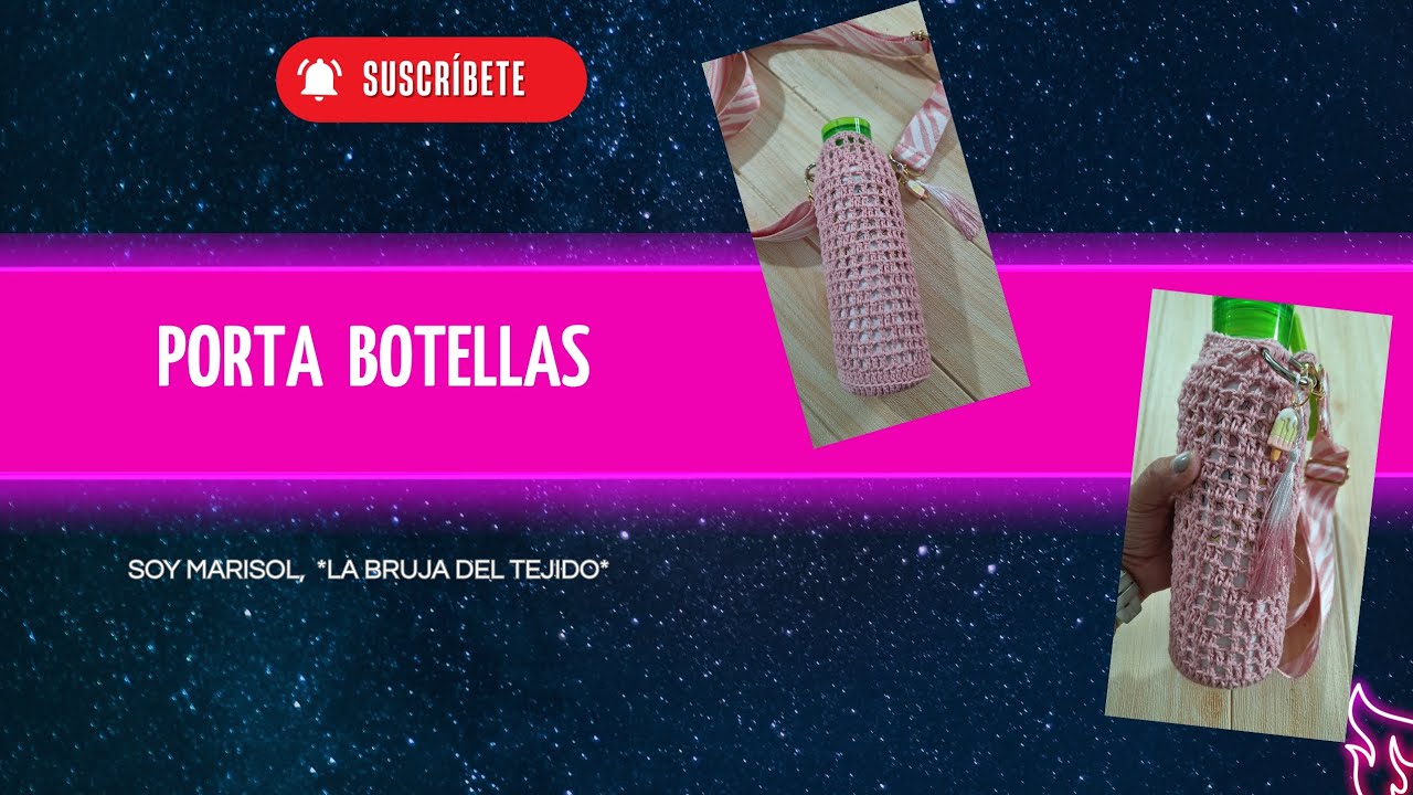Porta Botellas a Crochet | Proyecto Fácil, Veraniego y Práctico