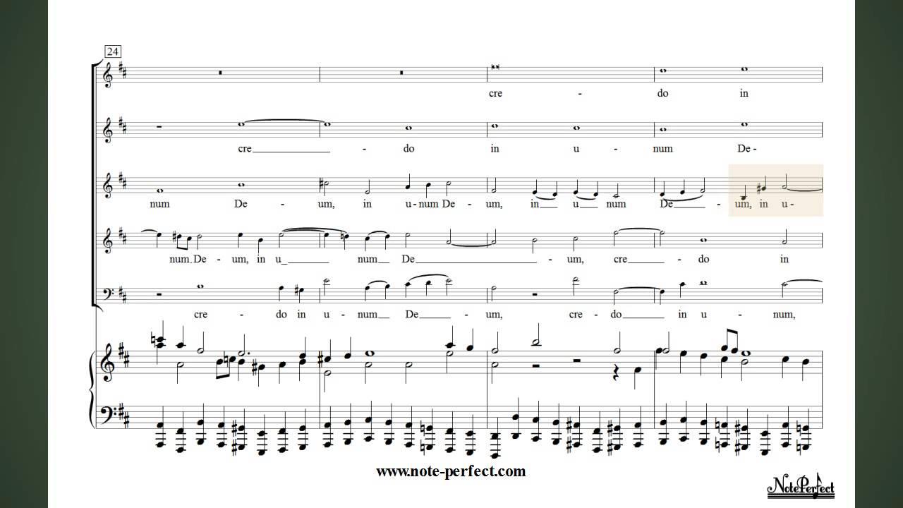 Credo from Mass in B Minor - J. S. Bach - Learn the Alto Part