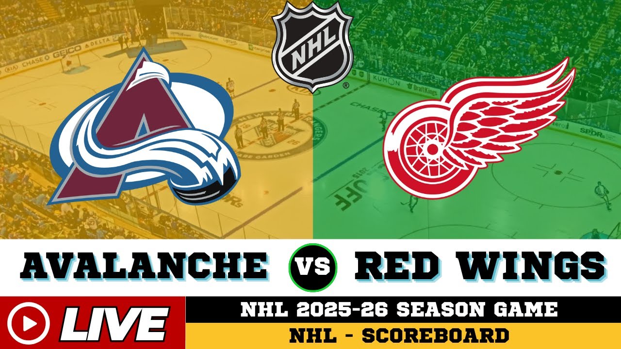 Detroit Red Wings Vs Colorado Avalanche | NHL 2026 | NHL Live SCOREBOARD | Feb 3 2026