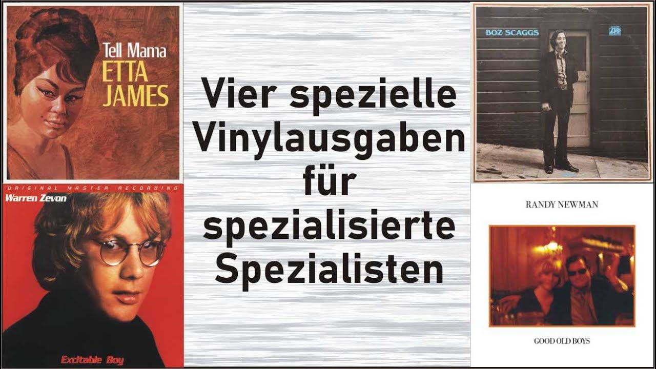 Spezielles Vinyl für spezialisierte Spezialisten: W. Zevon/R.Newman/ E.James/B.Scaggs & Lindisfarne
