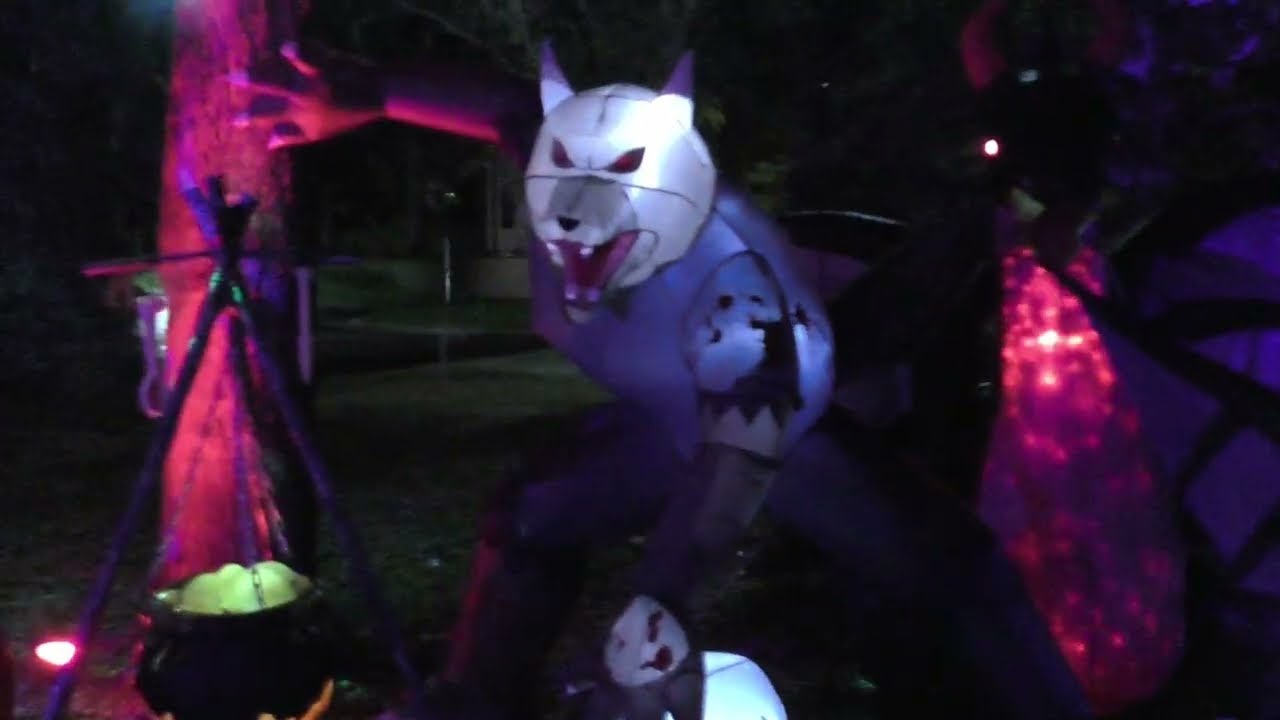 My Halloween yard day and night full 2025 60 fps