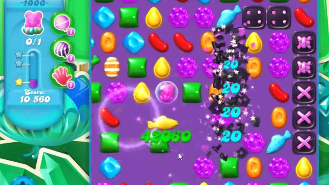 Candy Crush Soda Saga Level 1000 - NO BOOSTERS
