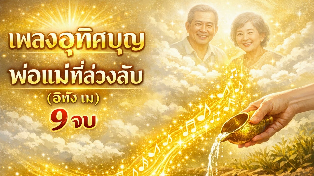 เพลงสวดให้พ่อแม่ที่ล่วงลับ 9 จบ (Merit Dedication) เสียงทิพย์ ส่งกุศลหนุนนำ #เพลงสวดมนต์