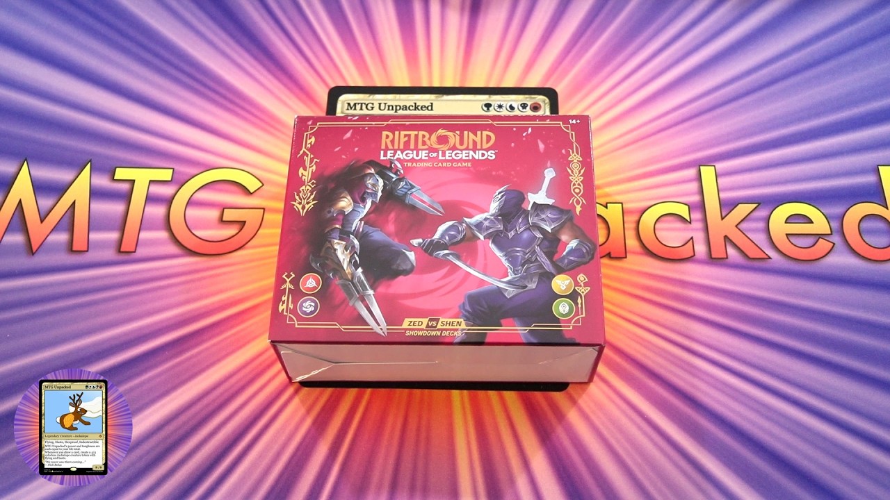 Распаковка дуэльных наборов Riftbound TCG: Vendetta