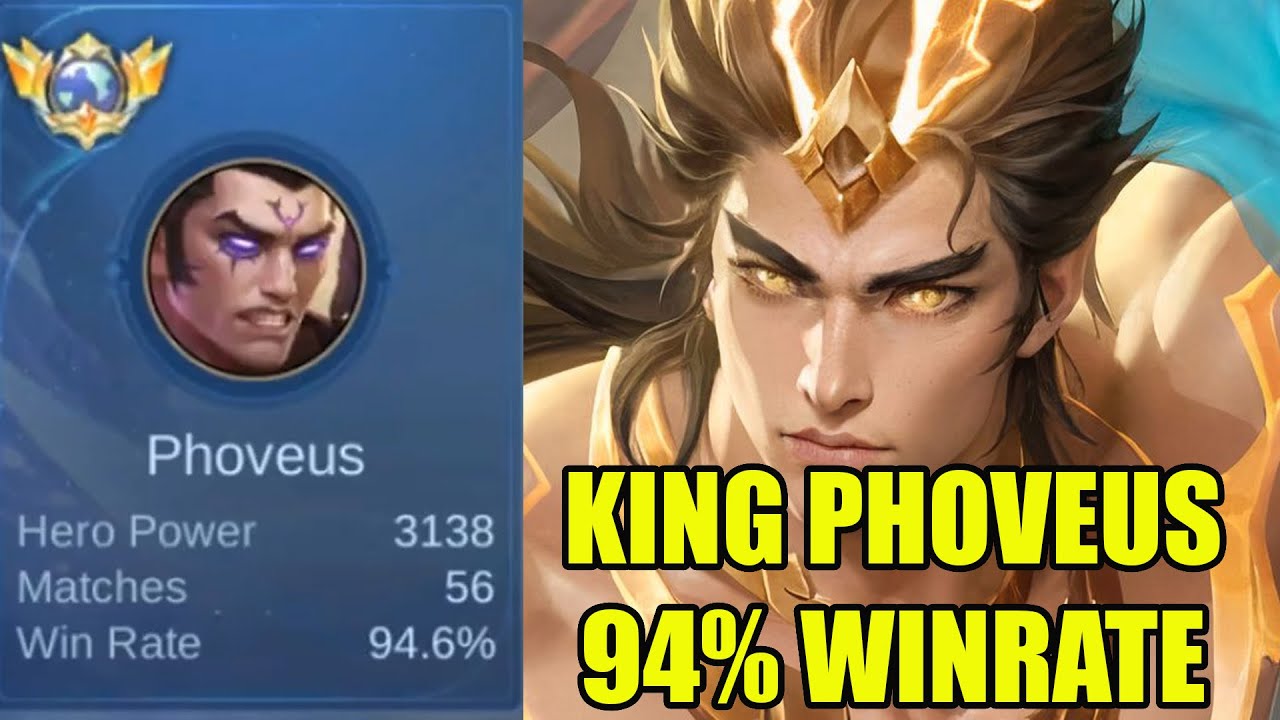 KING PHOVEUS 94% WINRATE sejago apa sih? sanggup 1vs5 tanpa mati tiru cara dia kalian auto jago