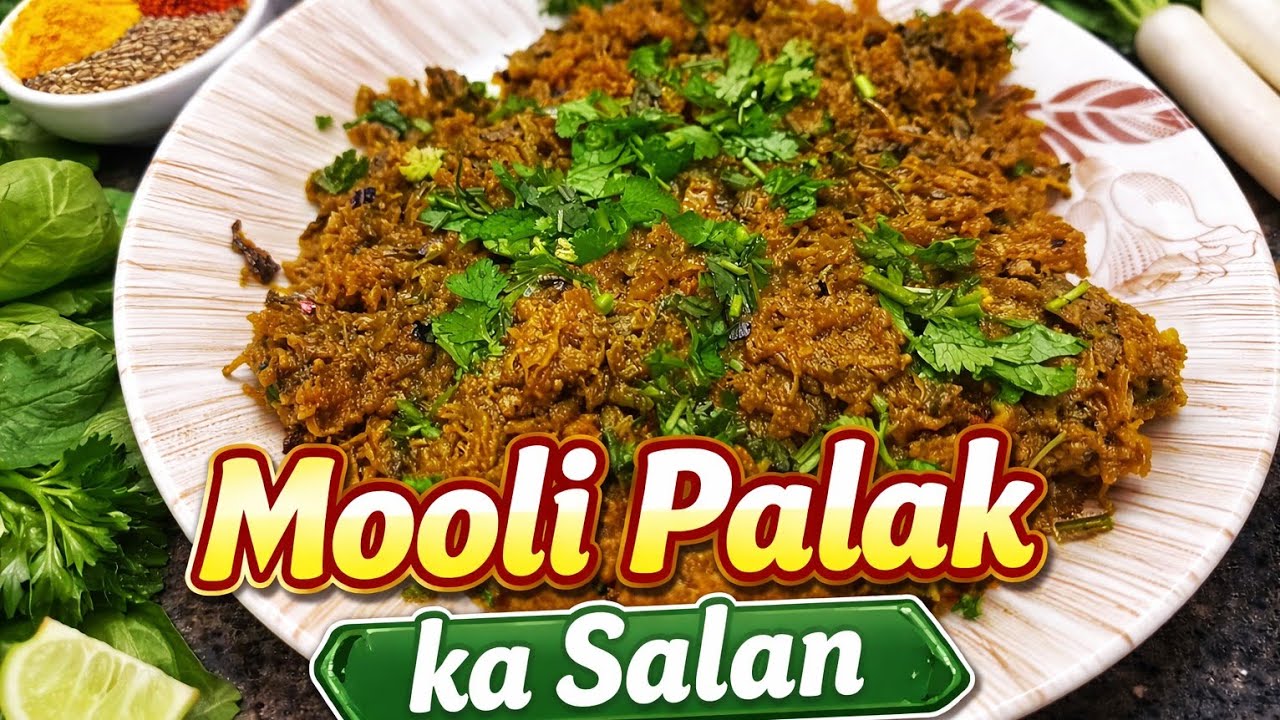 Mooli Palak ka Salan | Easy Winter Special Recipe