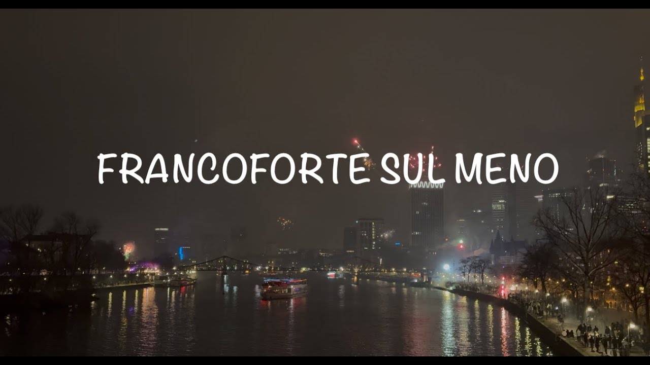Capodanno 2026 Francoforte sul meno Germania fuochi d'artificio fireworks 4K #frankfurt #fireworks