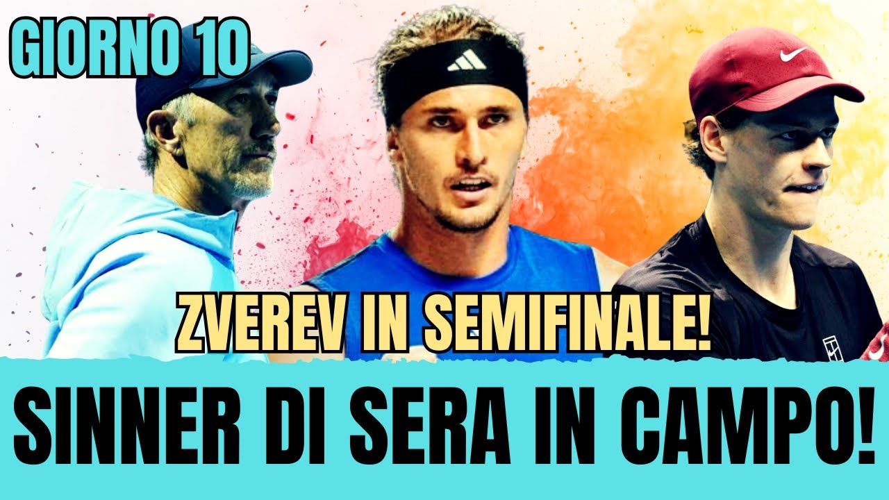 ECCO QUANDO GIOCANO SINNER E MUSETTI! ZVEREV VOLA IN SEMIFINALE! CAHILL METTE I PUNTINI SULLE I