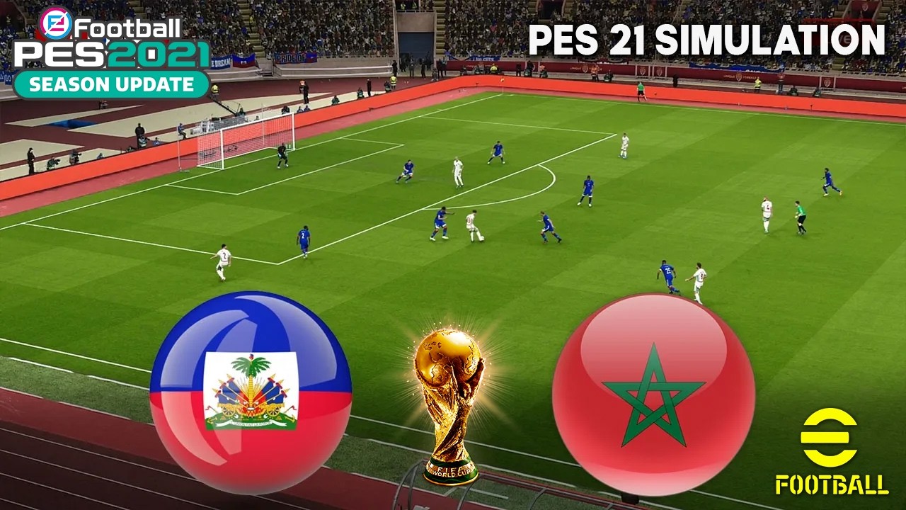 HAITI vs MOROCCO - World Cup 2026 Simulation Full Match - eFootball PES 2021 Gameplay