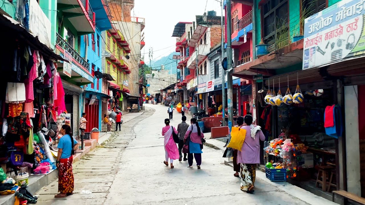 A Beautiful Small City in Western Nepal | Burtibang Bazar | One of the Best Wonderful City in Nepal