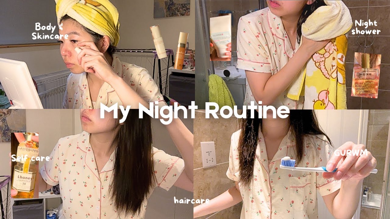 My FULL Night Time Routine *REALISTIC* 🌼| hair, skin, body care SELF CARE SHOWER routine 🫧