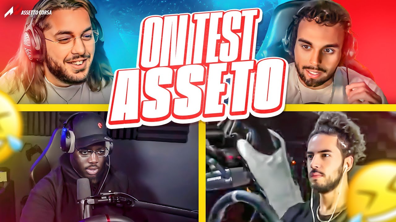 ON A FAIT TESTÉ ASSETO A @JLTomy 😂 (Trafic Asseto Corsa)
