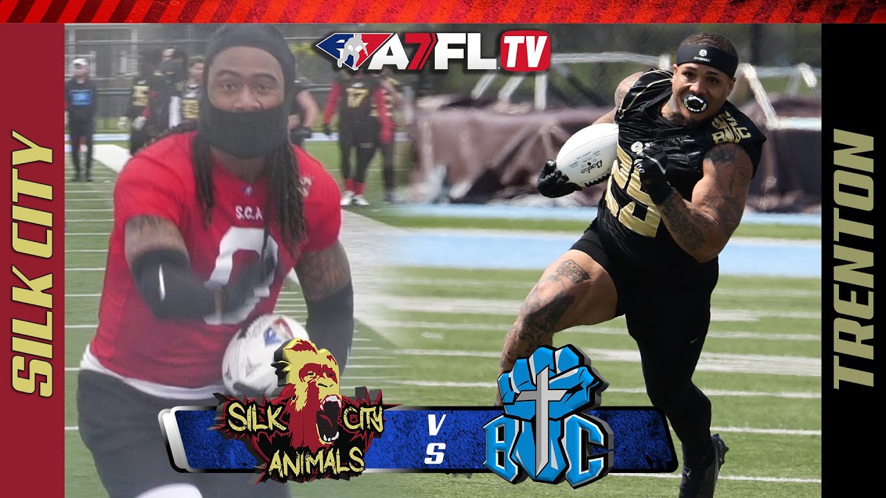 Trenton BIC vs Silk City Animals | No Pads Tackle Football | A7FL 2024 Highlights