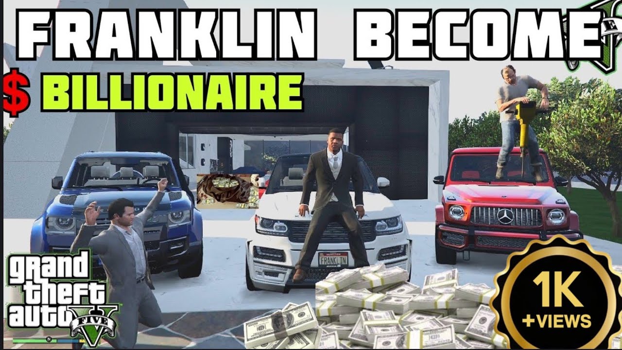 GTA 5: FRANKLIN BECOME BILLIONAIRE|ഫ്രാങ്ക്ലിൻ ബില്യണയർ ആയി|GTA 5 MALAYALAM GAMEPLAY #5