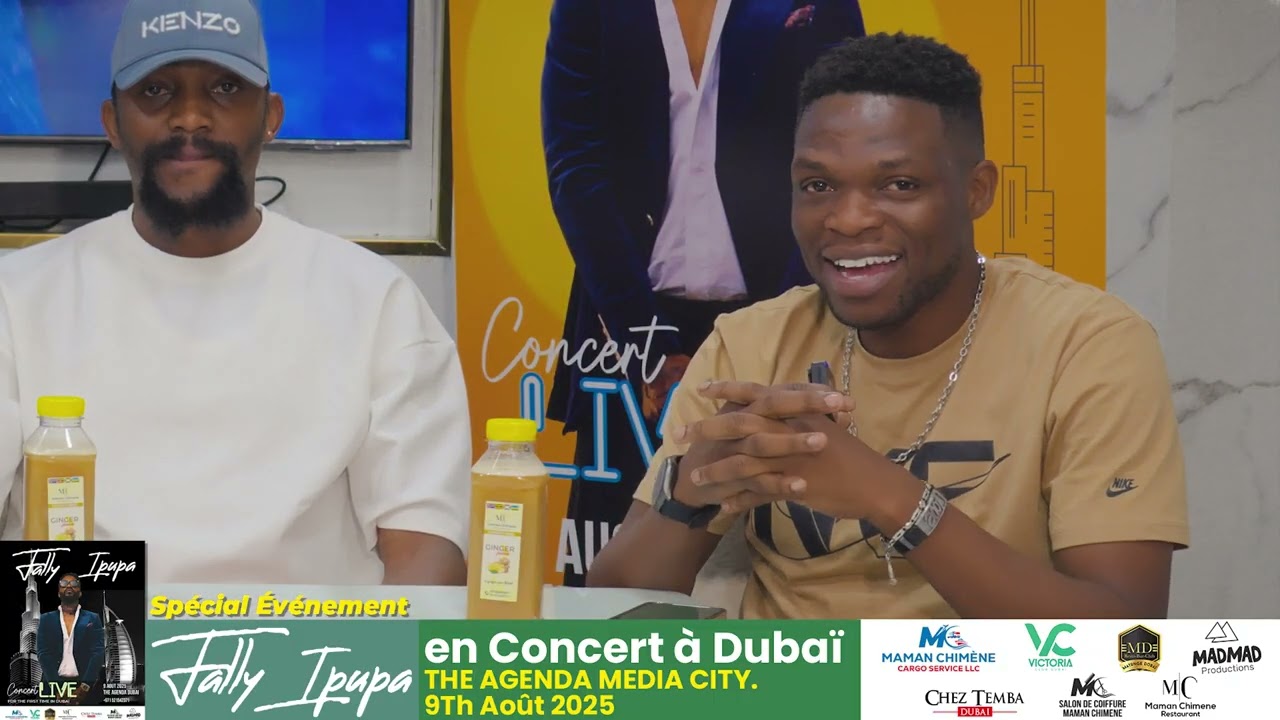 FALLY IPUPA A DUBAI LE 09 AOUT 2025 DANS LA SALLE THE AGENDA CITY.  PRODUCTION CHARLY KISANGALA.