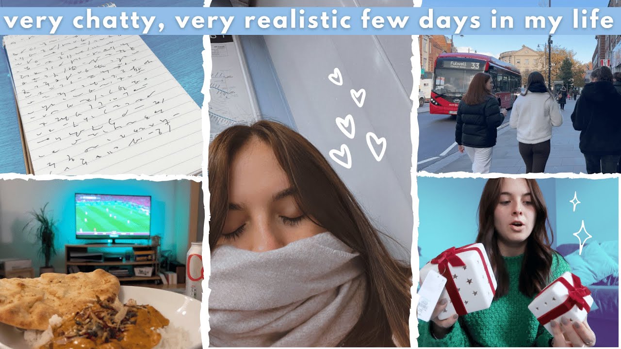 a very chatty and realistic few days in my life | xmas shopping, winter weather and lots of work!