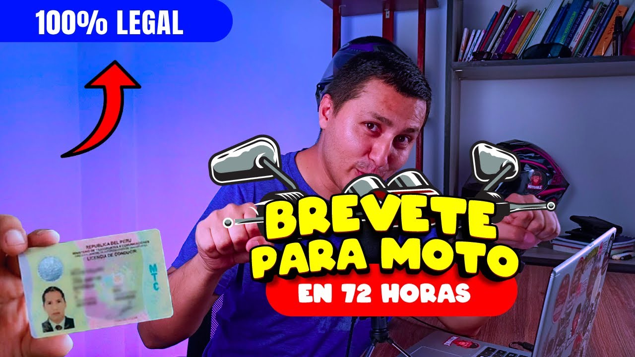 🥇BREVETE PARA MOTO PERÚ EN 72 HORAS  ✅ 100% LEGAL 2023